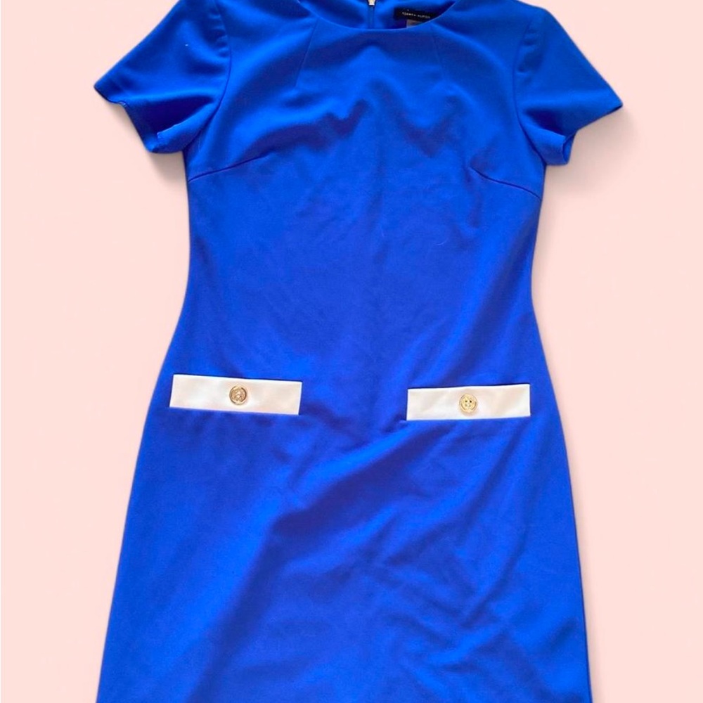 Elegant Blue Vintage THF Dress. RARE ITEM!